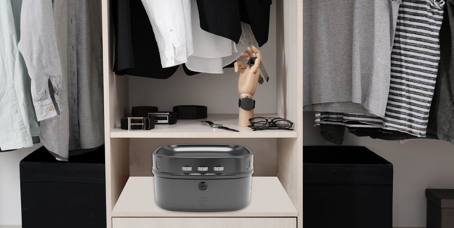 Lockable Odor-Proof Storage Box - Secure and Discreet | Travel Case with Accessories